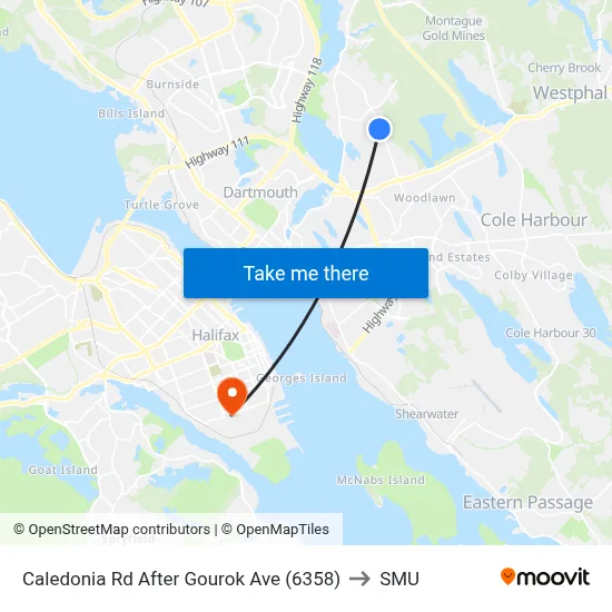 Caledonia Rd After Gourok Ave (6358) to SMU map