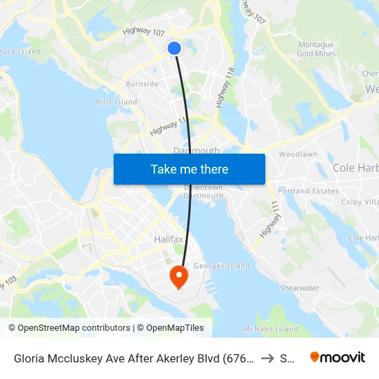 Gloria Mccluskey Ave After Akerley Blvd (6765) to SMU map