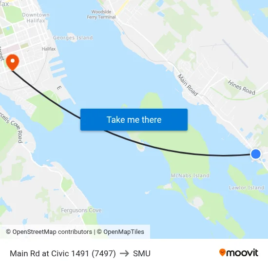Main Rd at Civic 1491 (7497) to SMU map