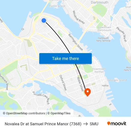 Novalea Dr at Samuel Prince Manor (7368) to SMU map