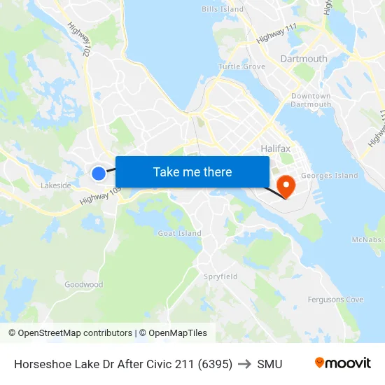 Horseshoe Lake Dr After Civic 211 (6395) to SMU map