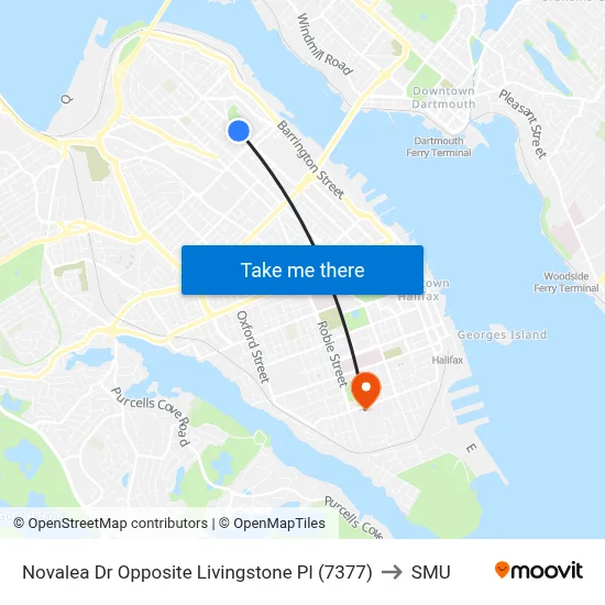 Novalea Dr Opposite Livingstone Pl (7377) to SMU map