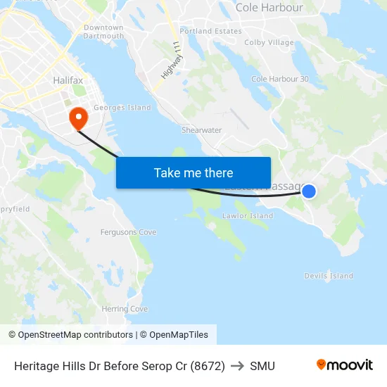 Heritage Hills Dr Before Serop Cr (8672) to SMU map