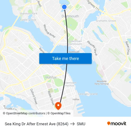 Sea King Dr After Ernest Ave (8264) to SMU map
