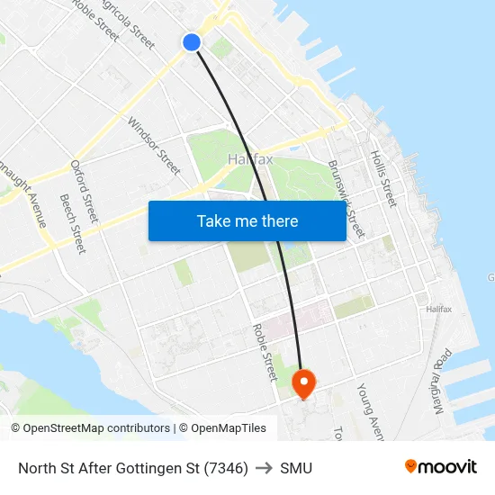 North St After Gottingen St (7346) to SMU map
