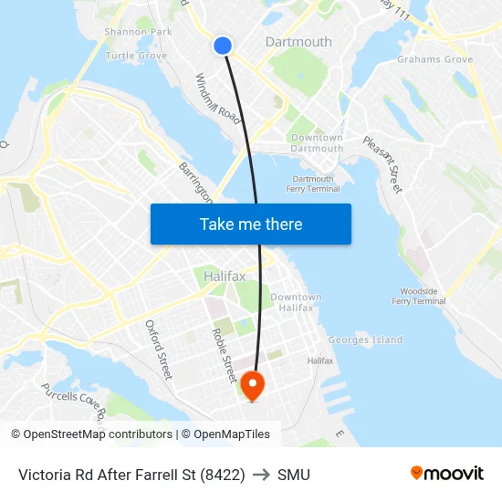 Victoria Rd After Farrell St (8422) to SMU map