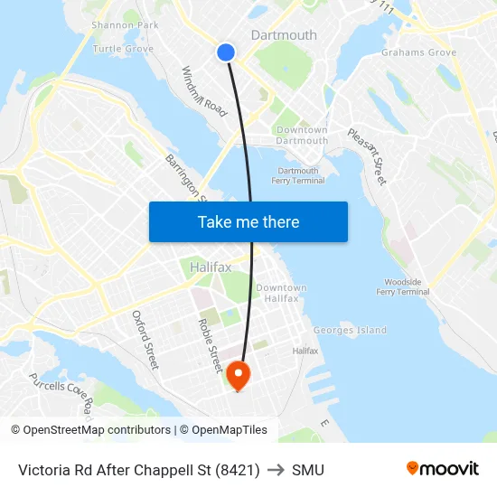 Victoria Rd After Chappell St (8421) to SMU map