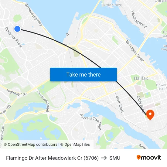 Flamingo Dr After Meadowlark Cr (6706) to SMU map