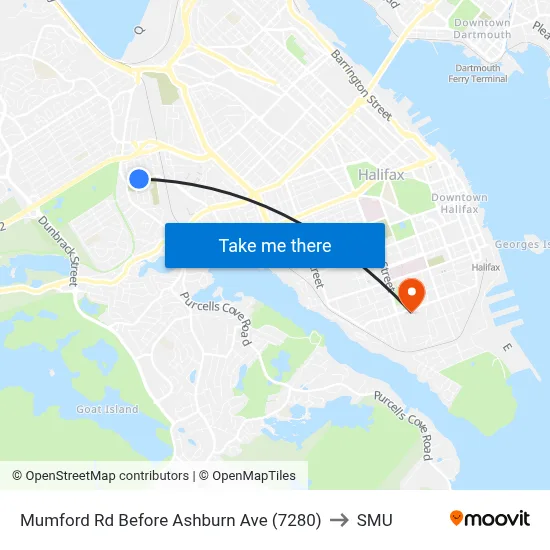 Mumford Rd Before Ashburn Ave (7280) to SMU map