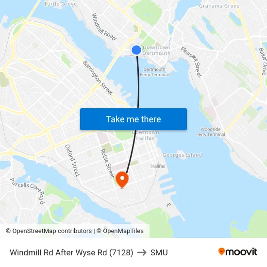 Windmill Rd After Wyse Rd (7128) to SMU map