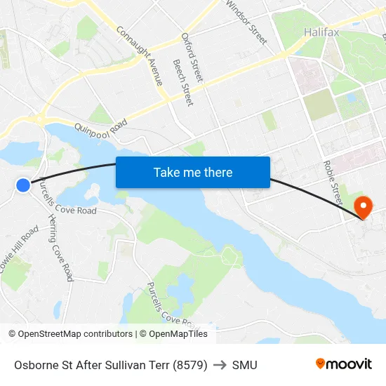 Osborne St After Sullivan Terr (8579) to SMU map