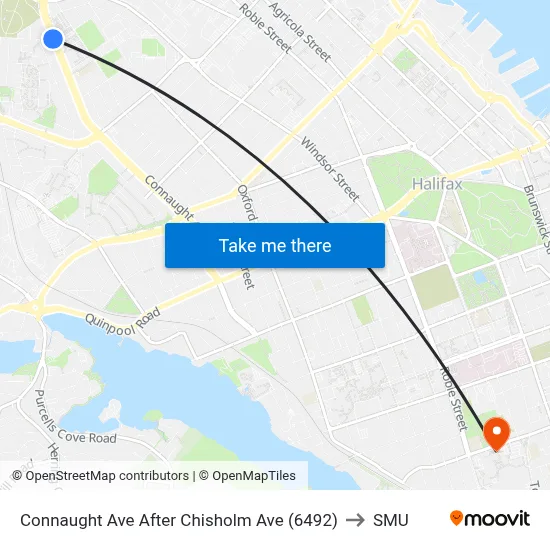 Connaught Ave After Chisholm Ave (6492) to SMU map