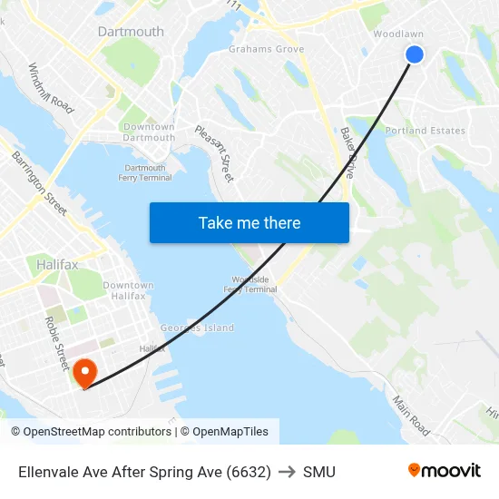 Ellenvale Ave After Spring Ave (6632) to SMU map