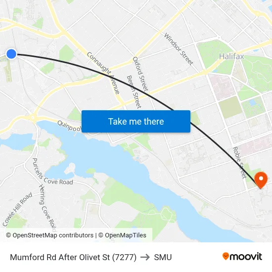 Mumford Rd After Olivet St (7277) to SMU map