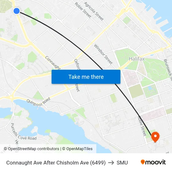 Connaught Ave After Chisholm Ave (6499) to SMU map