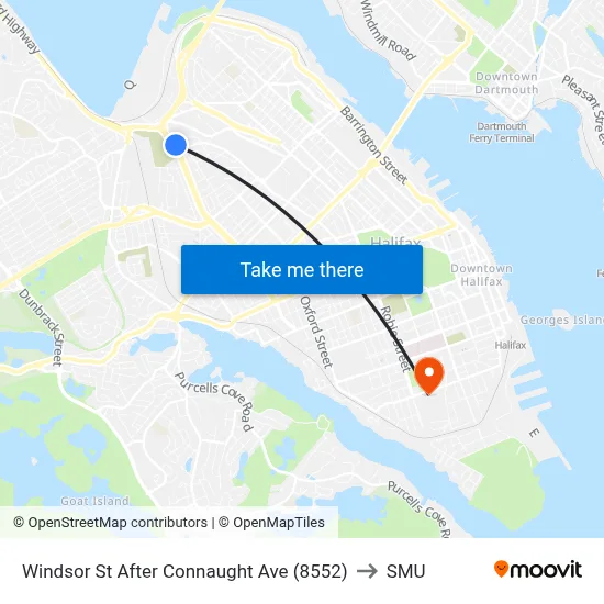 Windsor St After Connaught Ave (8552) to SMU map