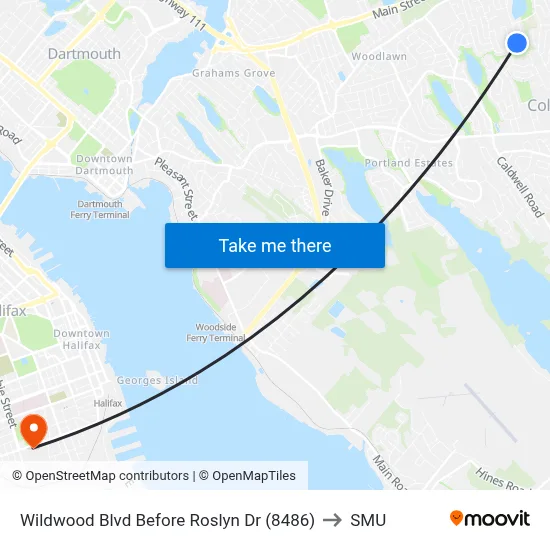 Wildwood Blvd Before Roslyn Dr (8486) to SMU map
