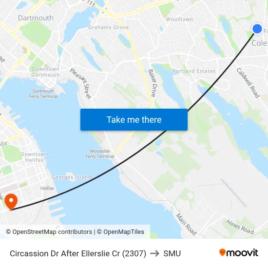 Circassion Dr After Ellerslie Cr (2307) to SMU map