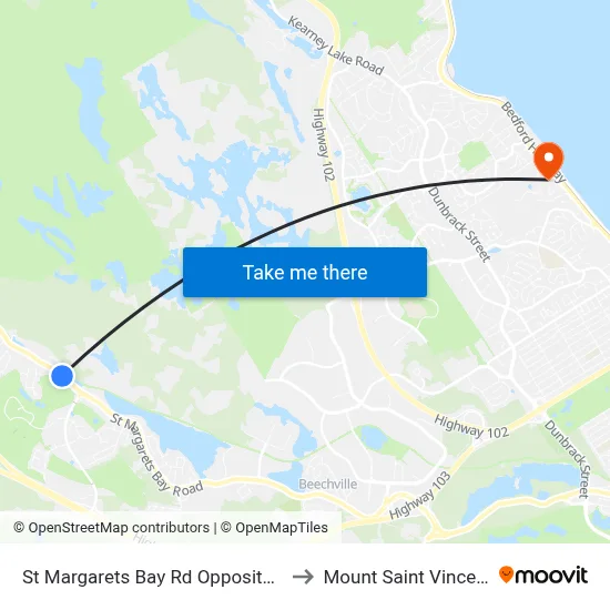 St Margarets Bay Rd Opposite Civic 1982 (6143) to Mount Saint Vincent University map