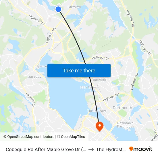 Cobequid Rd After Maple Grove Dr (2349) to The Hydrostone map