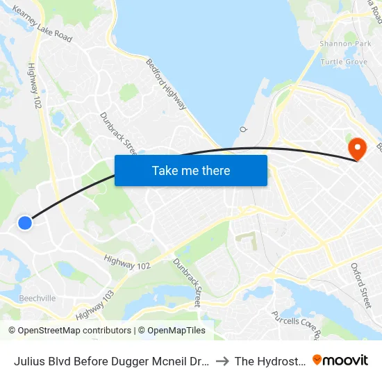 Julius Blvd Before Dugger Mcneil Dr (2315) to The Hydrostone map