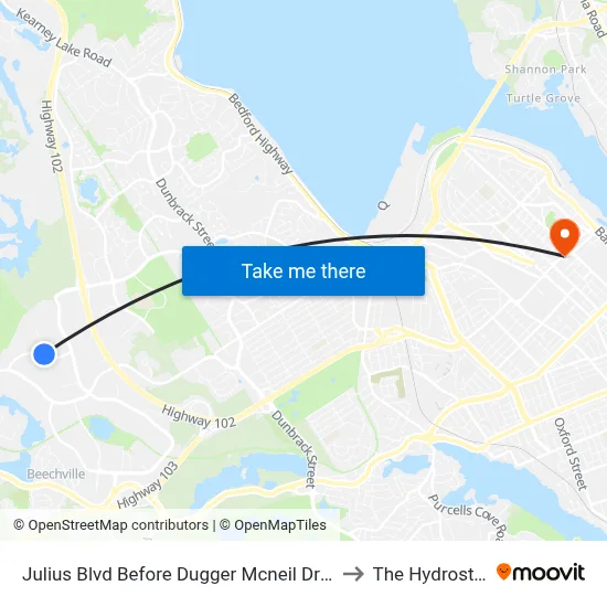 Julius Blvd Before Dugger Mcneil Dr (2317) to The Hydrostone map