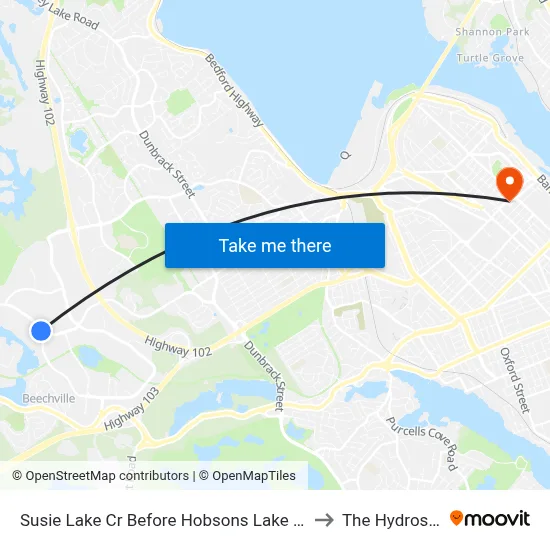 Susie Lake Cr Before Hobsons Lake Dr (2321) to The Hydrostone map