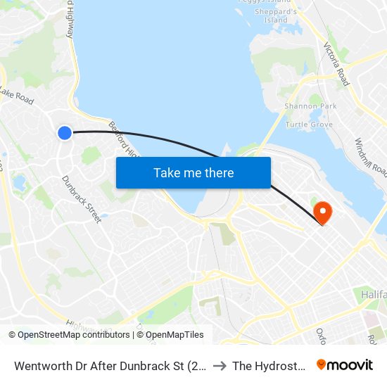 Wentworth Dr After Dunbrack St (2001) to The Hydrostone map