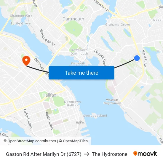 Gaston Rd After Marilyn Dr (6727) to The Hydrostone map