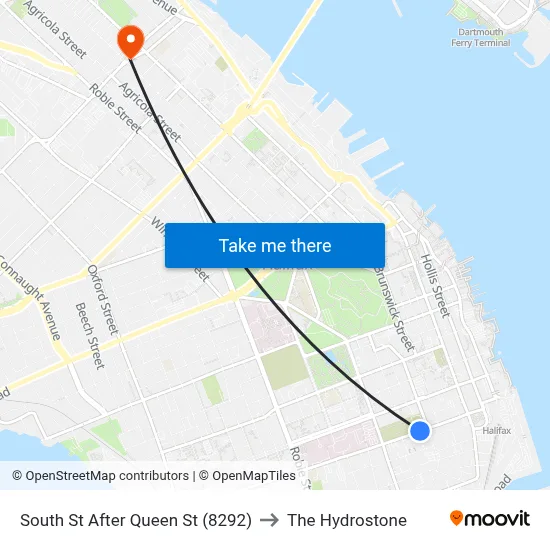 South St After Queen St (8292) to The Hydrostone map