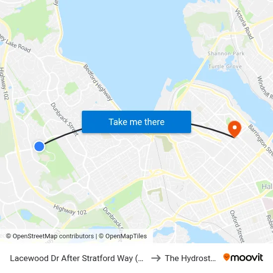 Lacewood Dr After Stratford Way (7064) to The Hydrostone map