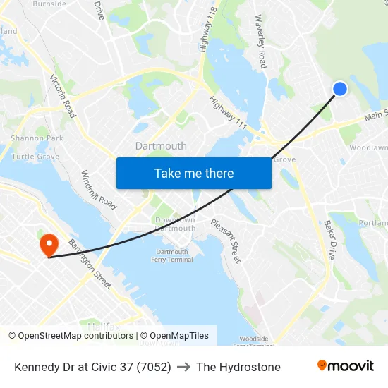 Kennedy Dr at Civic 37 (7052) to The Hydrostone map