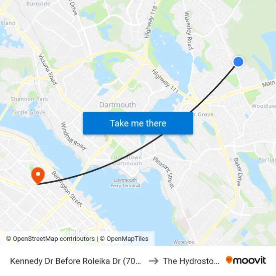 Kennedy Dr Before Roleika Dr (7051) to The Hydrostone map