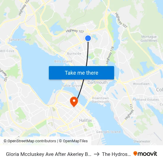 Gloria Mccluskey Ave After Akerley Blvd (6765) to The Hydrostone map