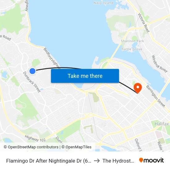 Flamingo Dr After Nightingale Dr (6698) to The Hydrostone map