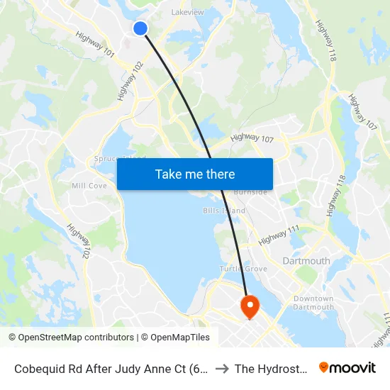 Cobequid Rd After Judy Anne Ct (6439) to The Hydrostone map