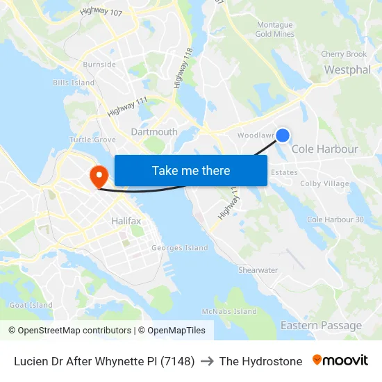Lucien Dr After Whynette Pl (7148) to The Hydrostone map