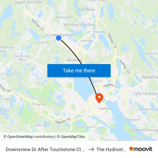Downsview Dr After Touchstone Ct (9000) to The Hydrostone map