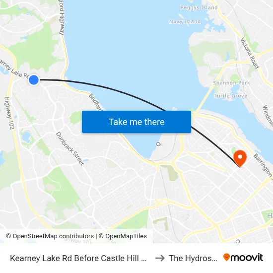 Kearney Lake Rd Before Castle Hill Dr (7024) to The Hydrostone map