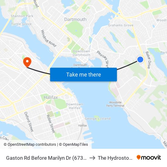 Gaston Rd Before Marilyn Dr (6730) to The Hydrostone map