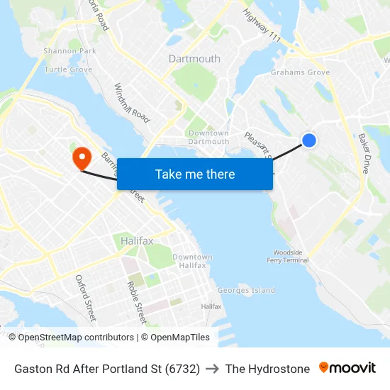 Gaston Rd After Portland St (6732) to The Hydrostone map