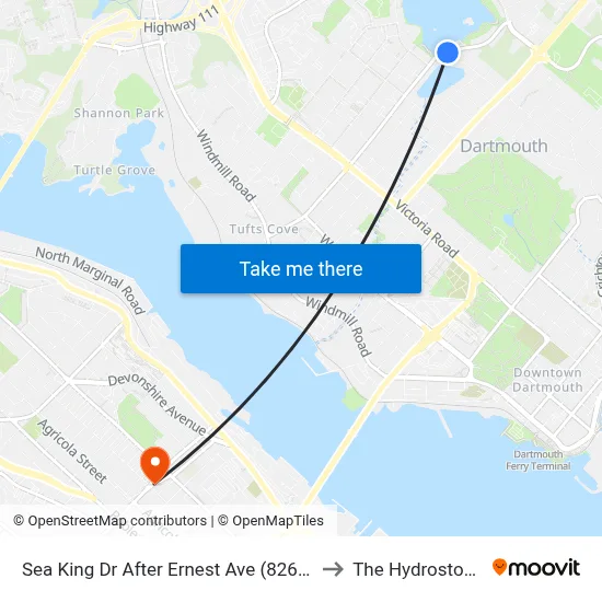 Sea King Dr After Ernest Ave (8264) to The Hydrostone map