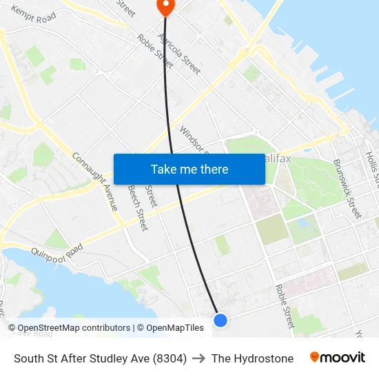 South St After Studley Ave (8304) to The Hydrostone map
