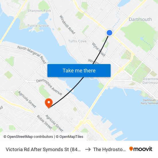 Victoria Rd After Symonds St (8425) to The Hydrostone map