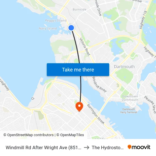 Windmill Rd After Wright Ave (8517) to The Hydrostone map