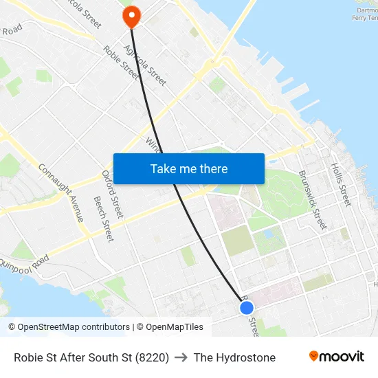 Robie St After South St (8220) to The Hydrostone map