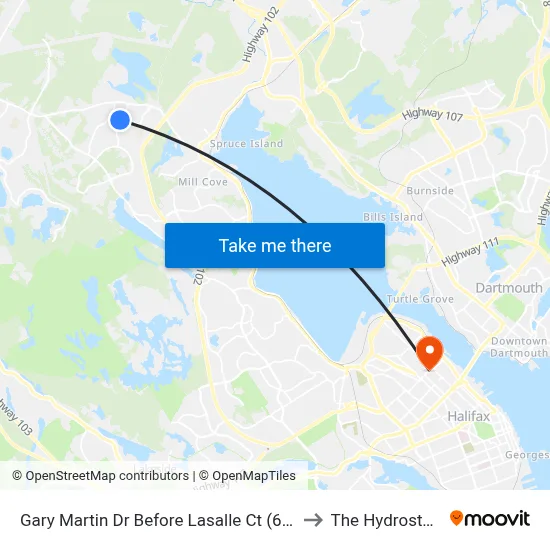 Gary Martin Dr Before Lasalle Ct (6330) to The Hydrostone map