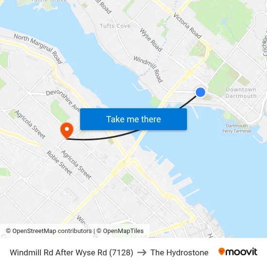 Windmill Rd After Wyse Rd (7128) to The Hydrostone map