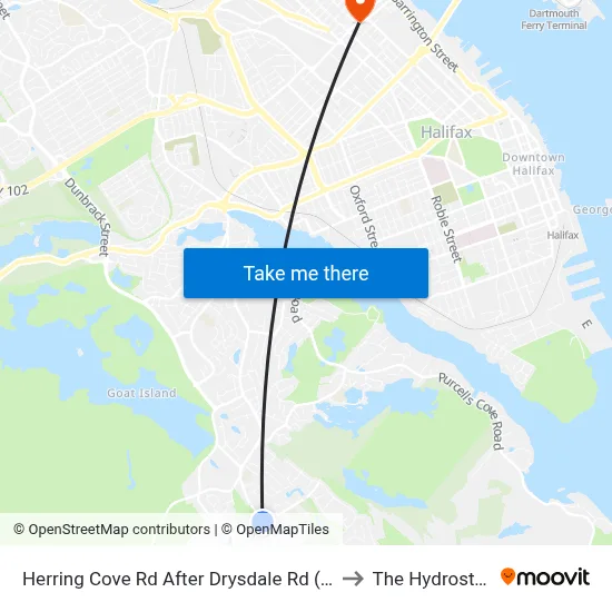 Herring Cove Rd After Drysdale Rd (6858) to The Hydrostone map