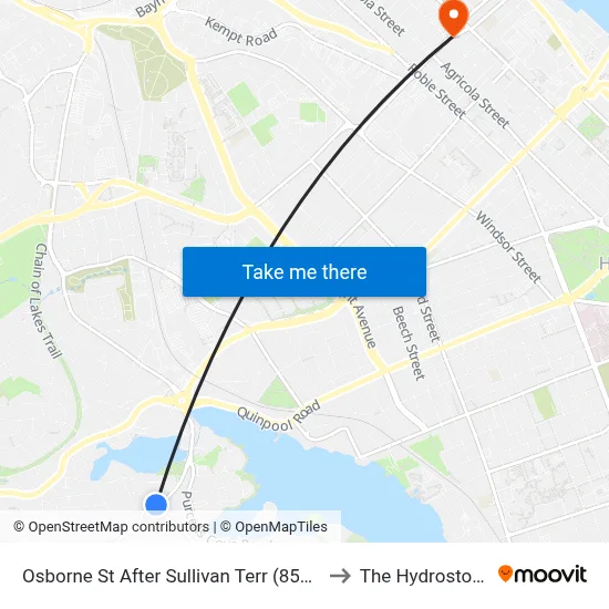 Osborne St After Sullivan Terr (8579) to The Hydrostone map